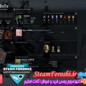فروش اکانت دوتا ۲ کد ۴۱۷۰