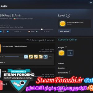 فروش اکانت cs go کد ۴۳۰۱