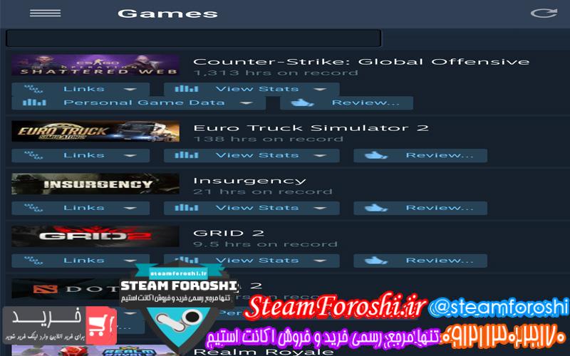 فروش اکانت استیم کد ۴۳۱۶