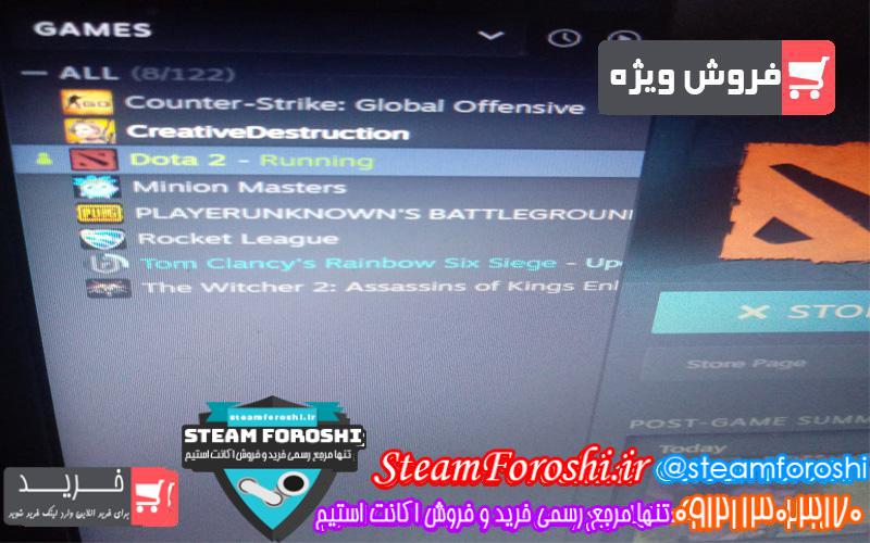 فروش اکانت استیم کد ۴۳۳۹