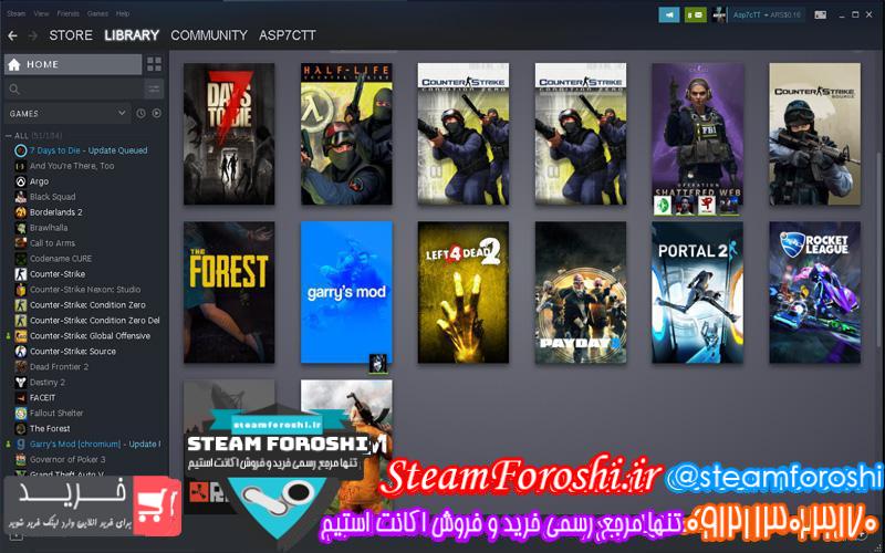 فروش اکانت استیم کد ۴۳۶۲