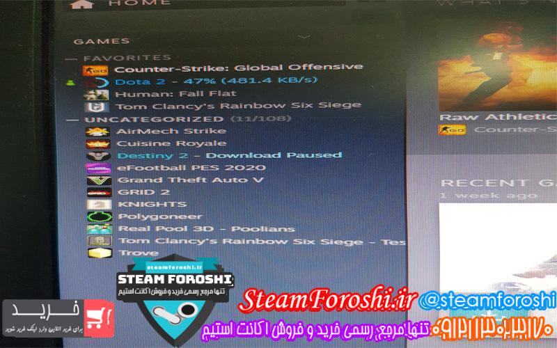 فروش اکانت استیم کد ۴۳۷۱