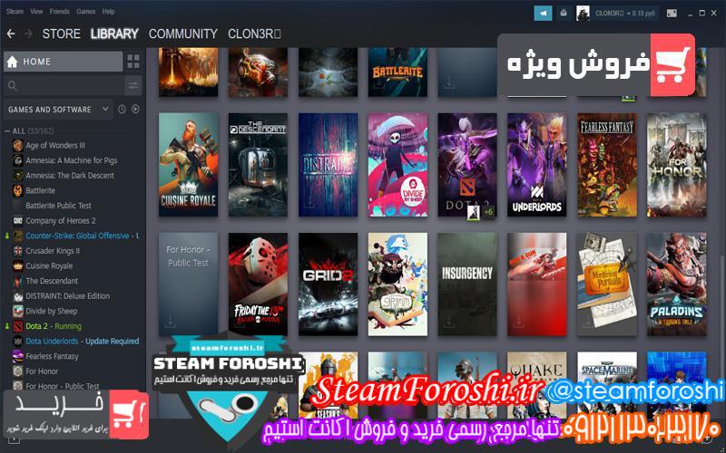 فروش اکانت استیم کد ۴۴۱۹