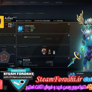 فروش اکانت دوتا ۲ کد ۴۵۹۷