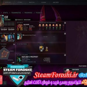 فروش اکانت دوتا ۲ کد ۴۴۷۳