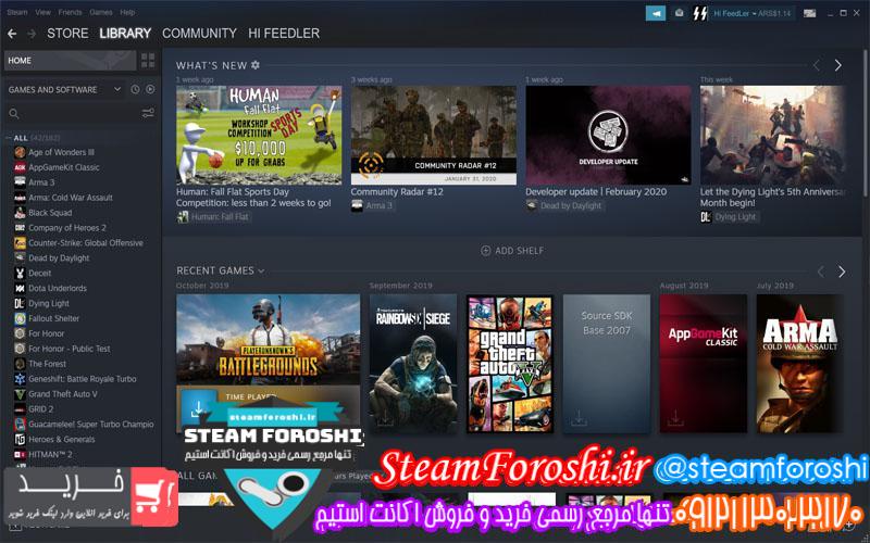 فروش اکانت استیم کد ۴۶۰۸