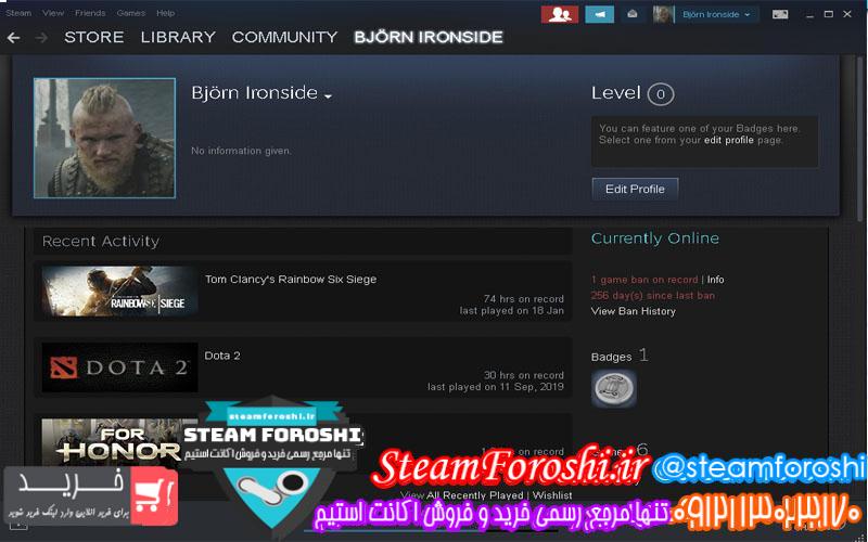 فروش اکانت استیم کد ۴۶۲۲