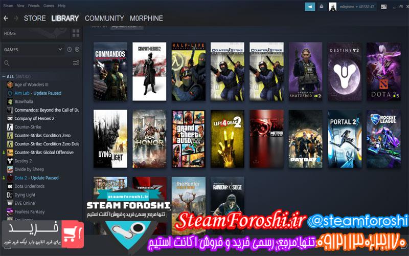 فروش اکانت استیم کد ۴۶۲۸