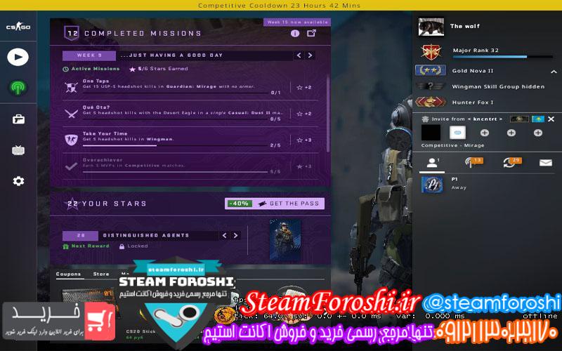 فروش اکانت استیم کد ۴۶۳۶