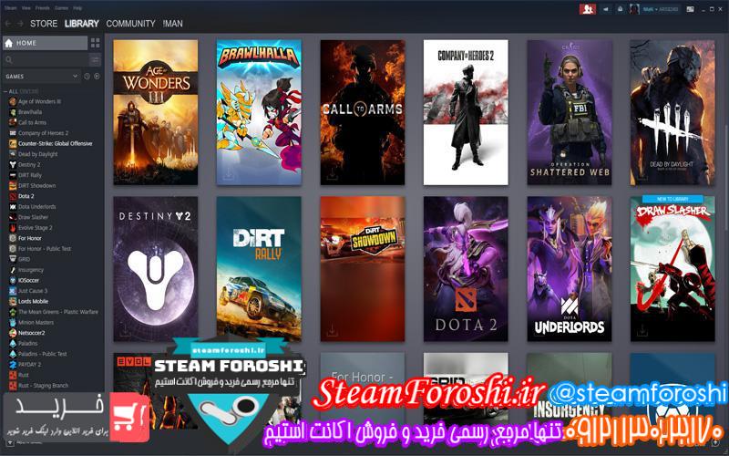 فروش اکانت استیم کد ۴۴۵۰