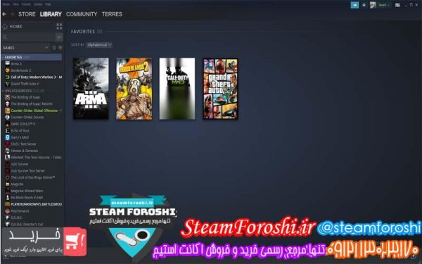 فروش اکانت استیم کد ۴۵۳۵