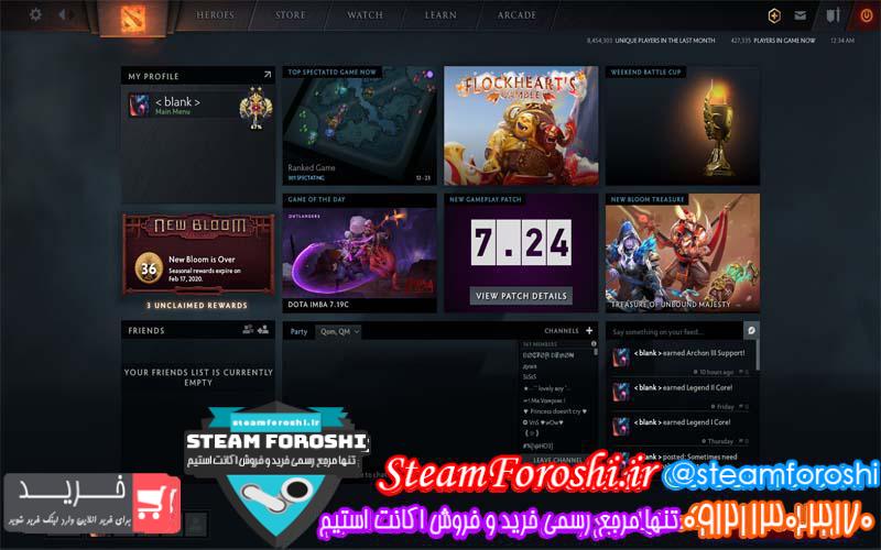 فروش اکانت دوتا ۲ کد ۴۵۴۹