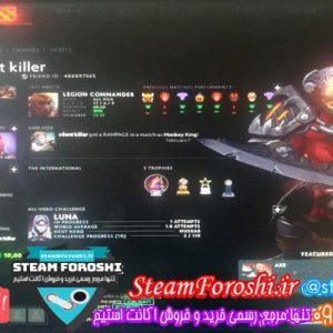 فروش اکانت دوتا ۲ کد ۴۵۵۷