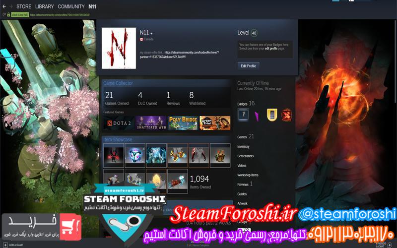 فروش اکانت استیم کد ۴۵۷۱