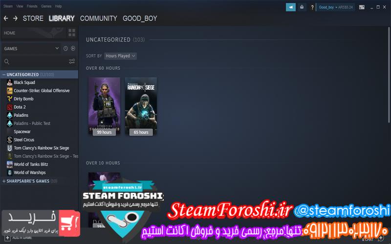 فروش اکانت استیم کد ۴۵۷۸