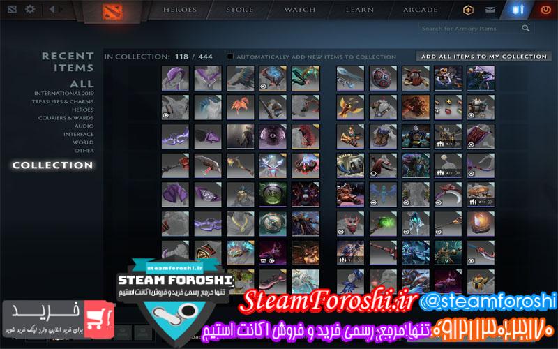 فروش اکانت دوتا ۲ کد ۴۶۷۵