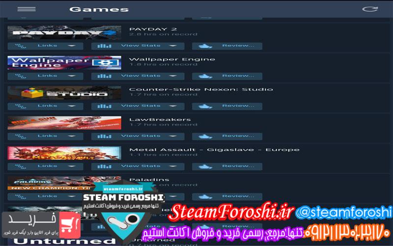 فروش اکانت استیم کد۴۶۹۸