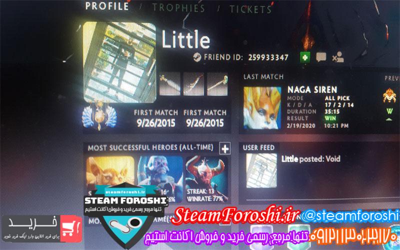 فروش اکانت دوتا ۲ کد ۴۷۰۲