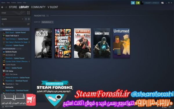 فروش اکانت استیم کد ۴۷۲۵