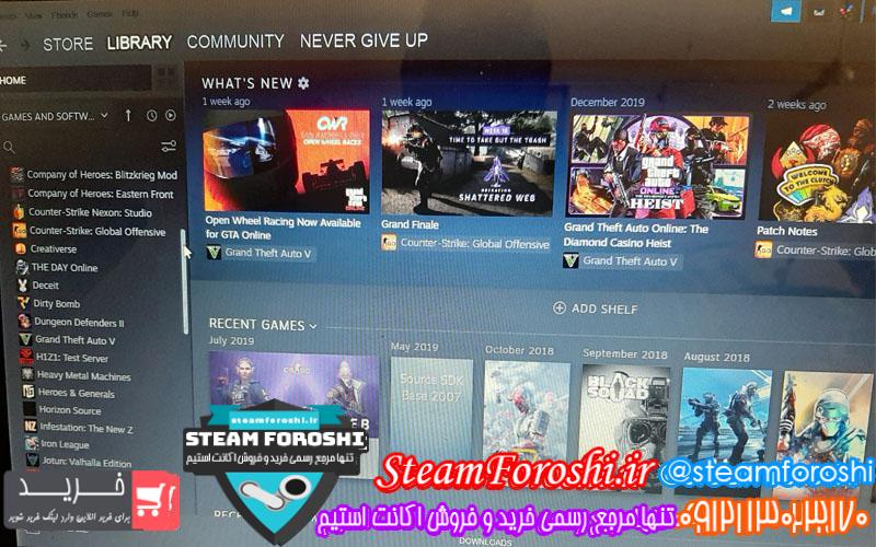 فروش اکانت استیم کد ۴۷۲۹