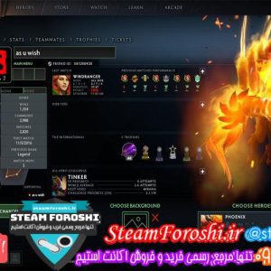 فروش اکانت دوتا ۲ کد ۴۷۴۶