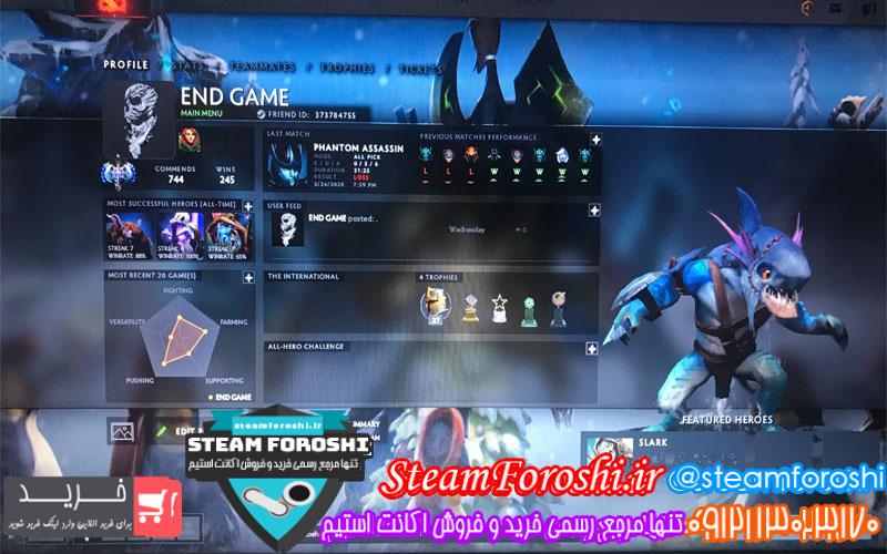 فروش اکانت دوتا ۲ کد ۴۸۲۸