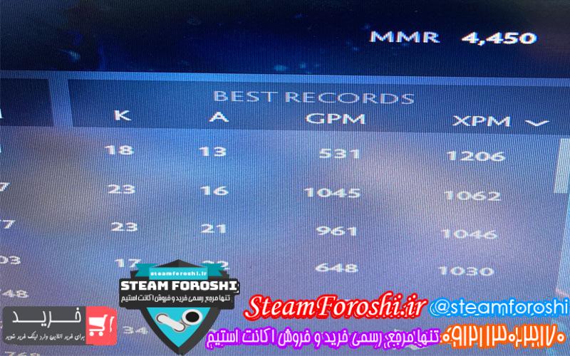 فروش اکانت دوتا ۲ کد ۴۸۲۹