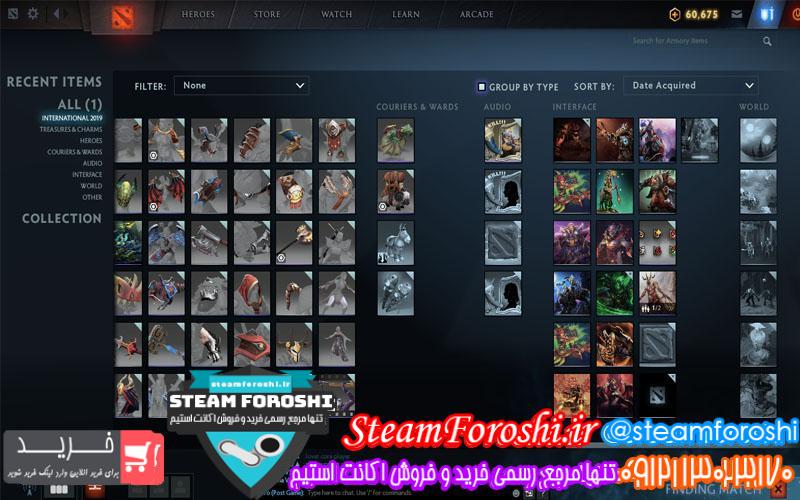 فروش اکانت دوتا ۲ کد ۴۸۵۱