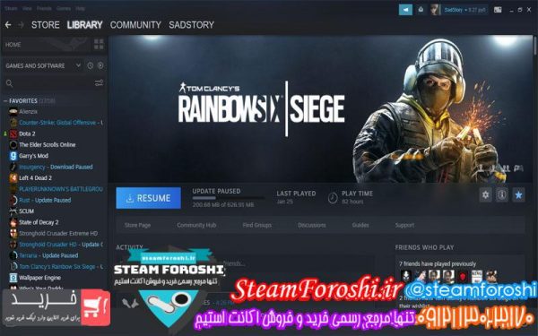 فروش اکانت استیم کد ۴۸۸۹