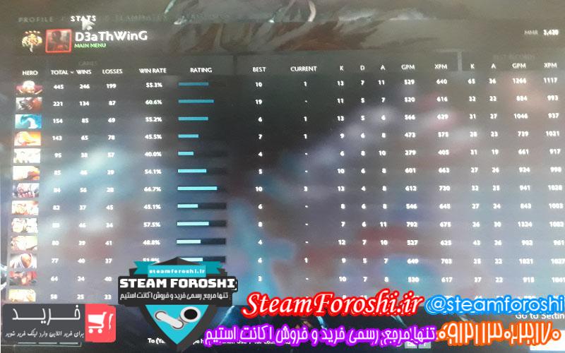 فروش اکانت دوتا ۲ کد ۴۸۹۶