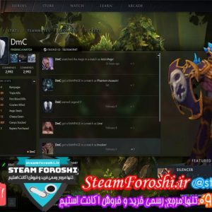 فروش اکانت دوتا ۲ کد ۴۹۱۳