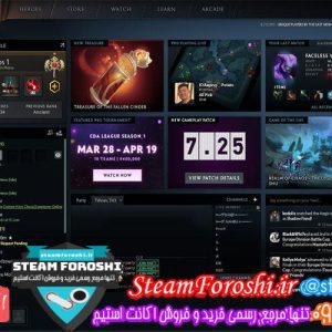 فروش اکانت دوتا ۲ کد ۴۹۳۷