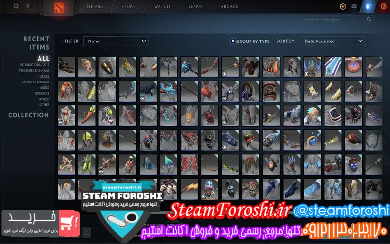 فروش اکانت دوتا ۲ کد ۴۹۳۸