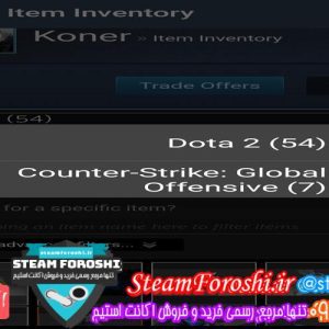 فروش اکانت دوتا ۲ کد ۴۹۴۱