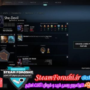 فروش اکانت دوتا ۲ کد ۴۹۴۲