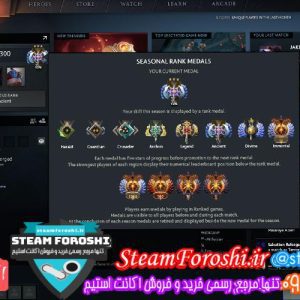 فروش اکانت دوتا ۲ کد 4943