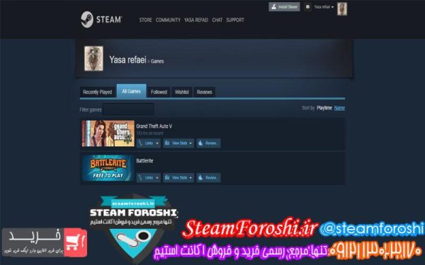فروش اکانت استیم کد ۴۹۴۴
