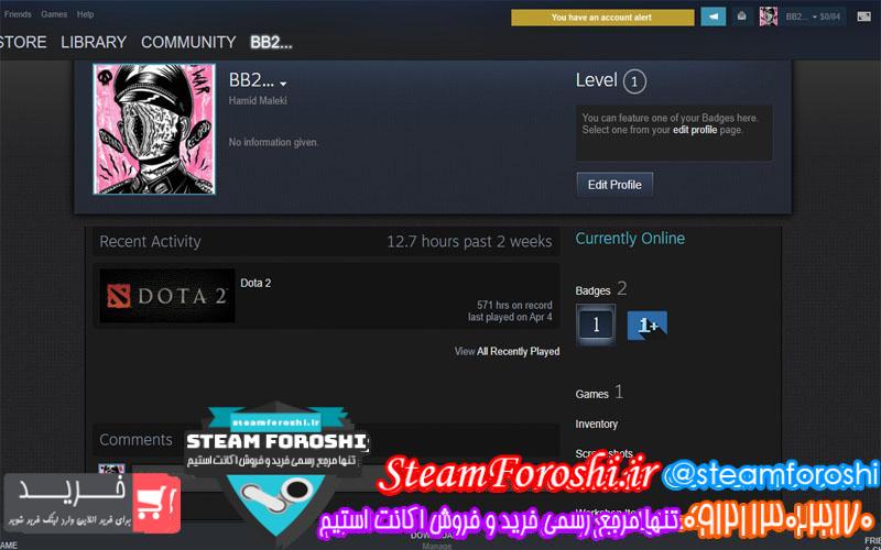 فروش اکانت استیم کد ۴۹۶۱