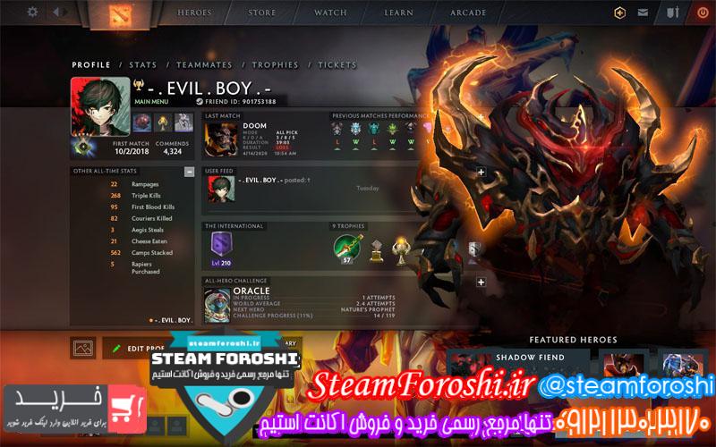 فروش اکانت استیم کد ۵۰۸۷