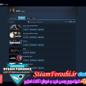 فروش اکانت استیم کد ۵۱۰۳