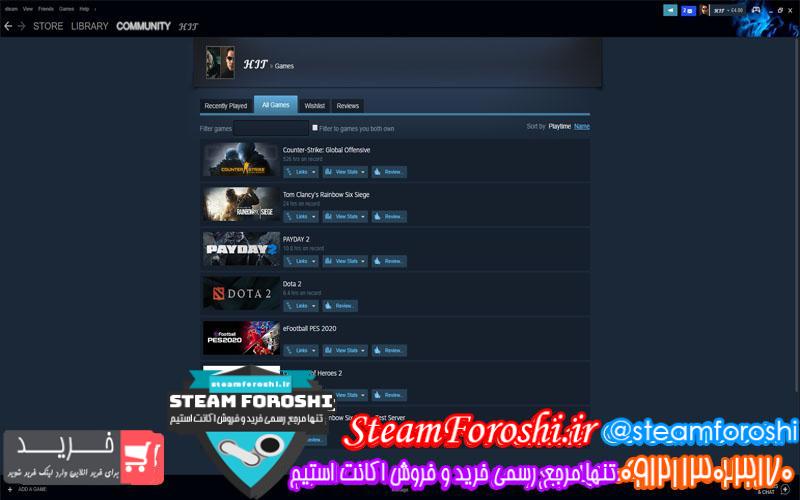 فروش اکانت استیم کد ۵۱۰۳