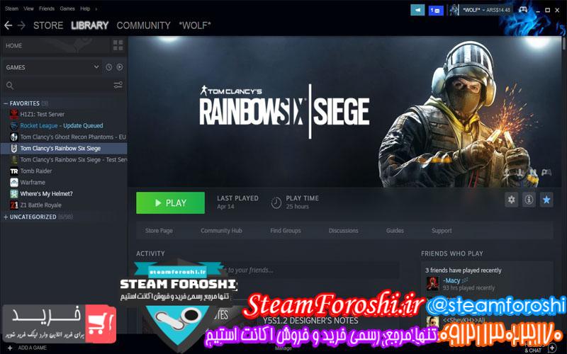 فروش اکانت استیم کد 5104