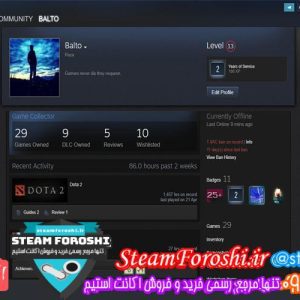 فروش اکانت استیم کد 5122