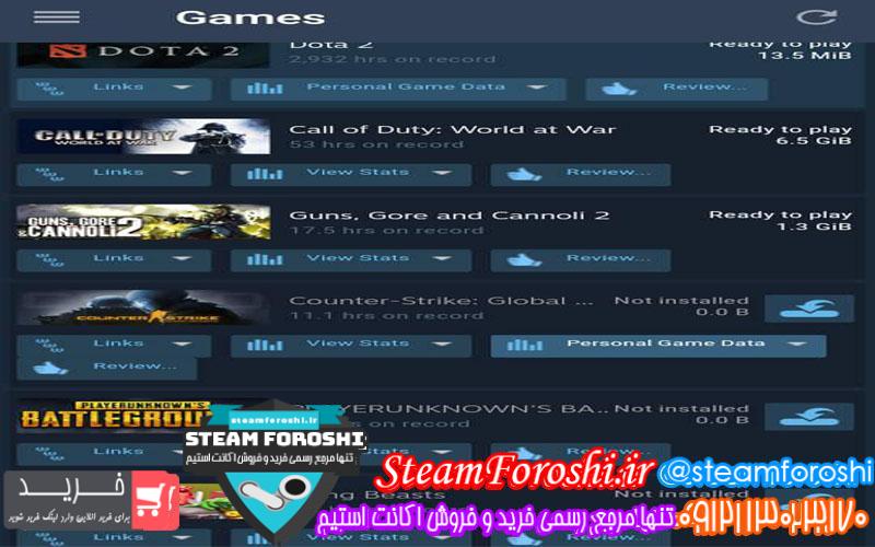 فروش اکانت استیم کد 5127