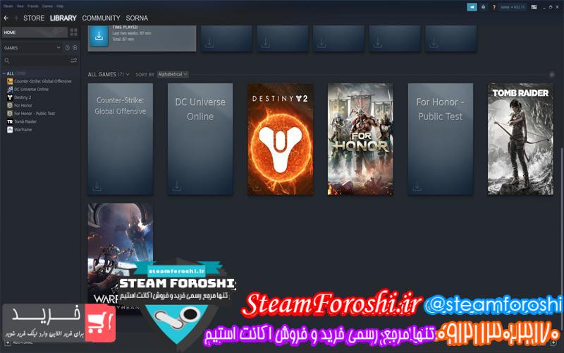 فروش اکانت استیم کد ۵۱۴۳