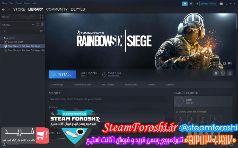 فروش اکانت استیم کد ۵۱۴۵