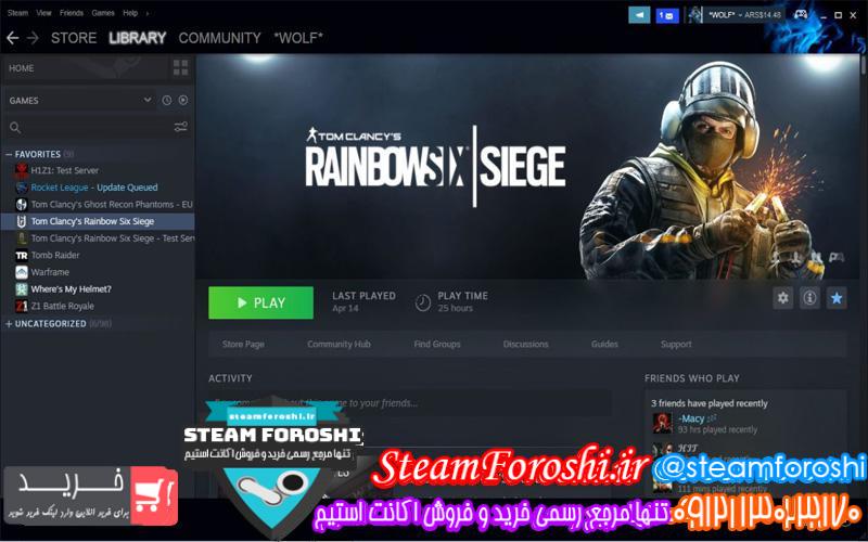 فروش اکانت استیم کد ۵۱۶۴