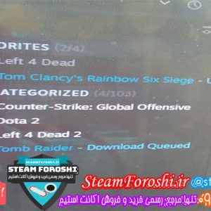 فروش اکانت استیم کد 5190