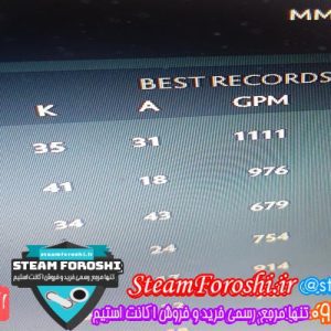 فروش اکانت دوتا ۲ کد 5196