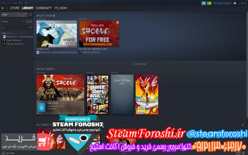 فروش اکانت استیم کد 5200